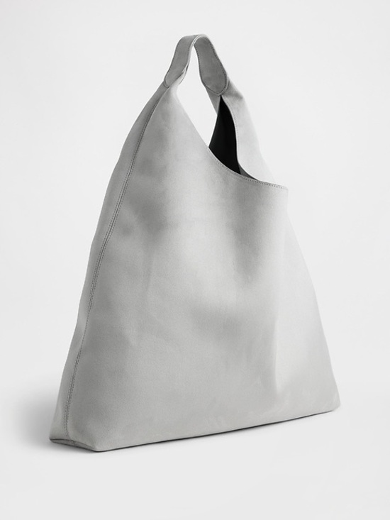 GAP Handbags - GAP Vegan Leather Slouchy Tote - GRAY